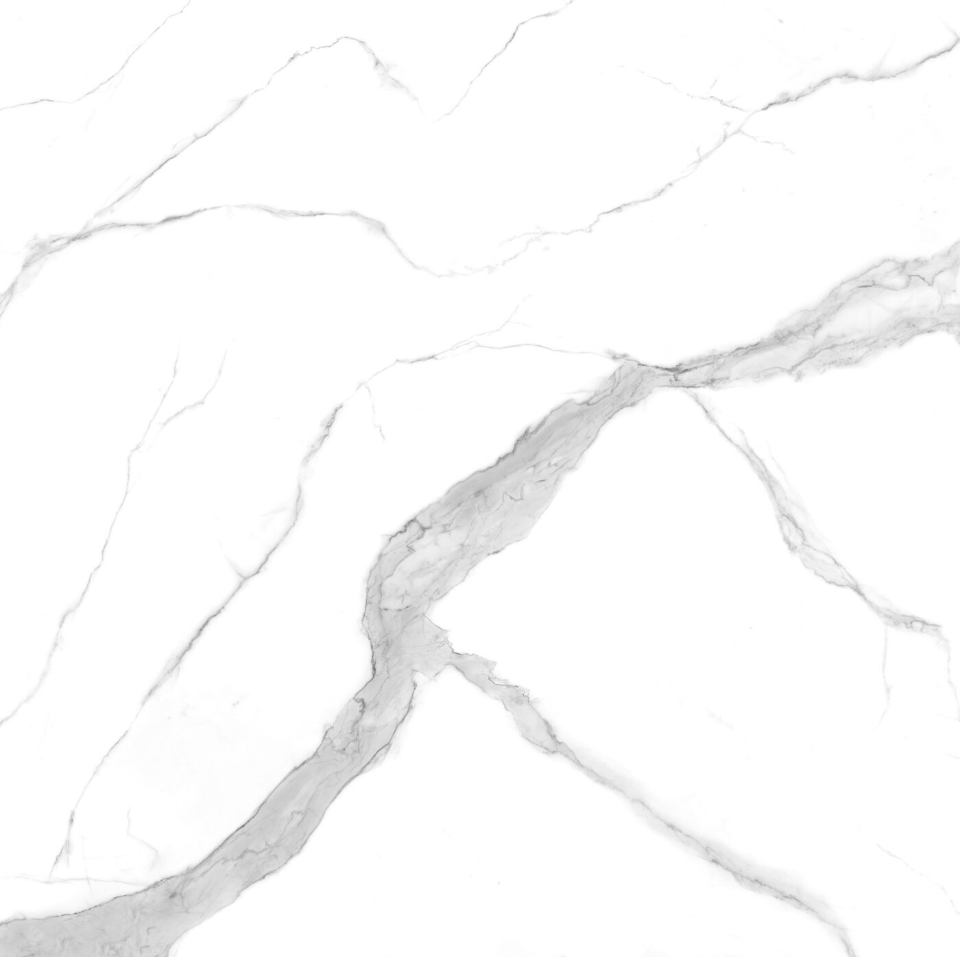 Statuario Altissimo marmor, I Naturali sari, valge põhi ja hõbedased veenid, Laminam tehniline koostis, erinevad viimistlused ja suurused