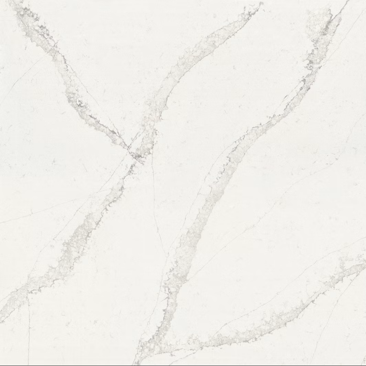 Silestone Calacatta Themis quartz vanity with double oval mirrors in a modern bathroom