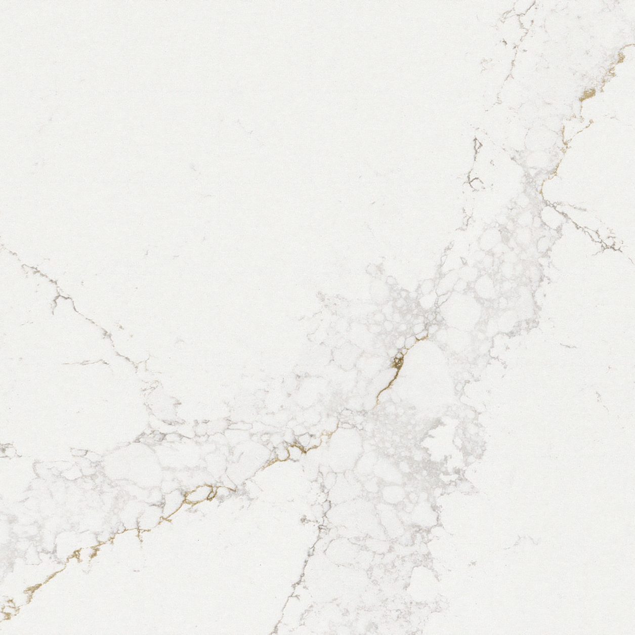 Silestone Bronze Rivers quartz countertop with white and gold veining