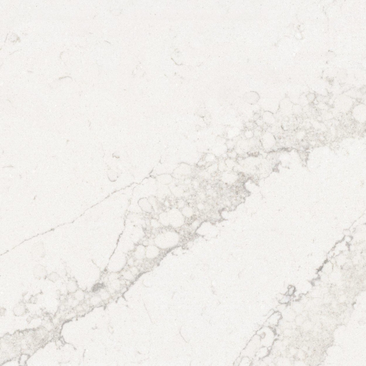 Silestone Calacatta Themis quartz with subtle grey veining