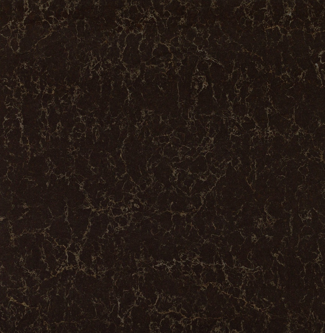 6338 Woodlands Caesarstone 6338 Woodlands is a bold chocolate-brown quartz stone with graceful, earthy veining. The stone is often used for kitchen countertops, in bathrooms and as windowsills. Quartz is a strong and moisture-resistant material, making it well suited for everyday use.