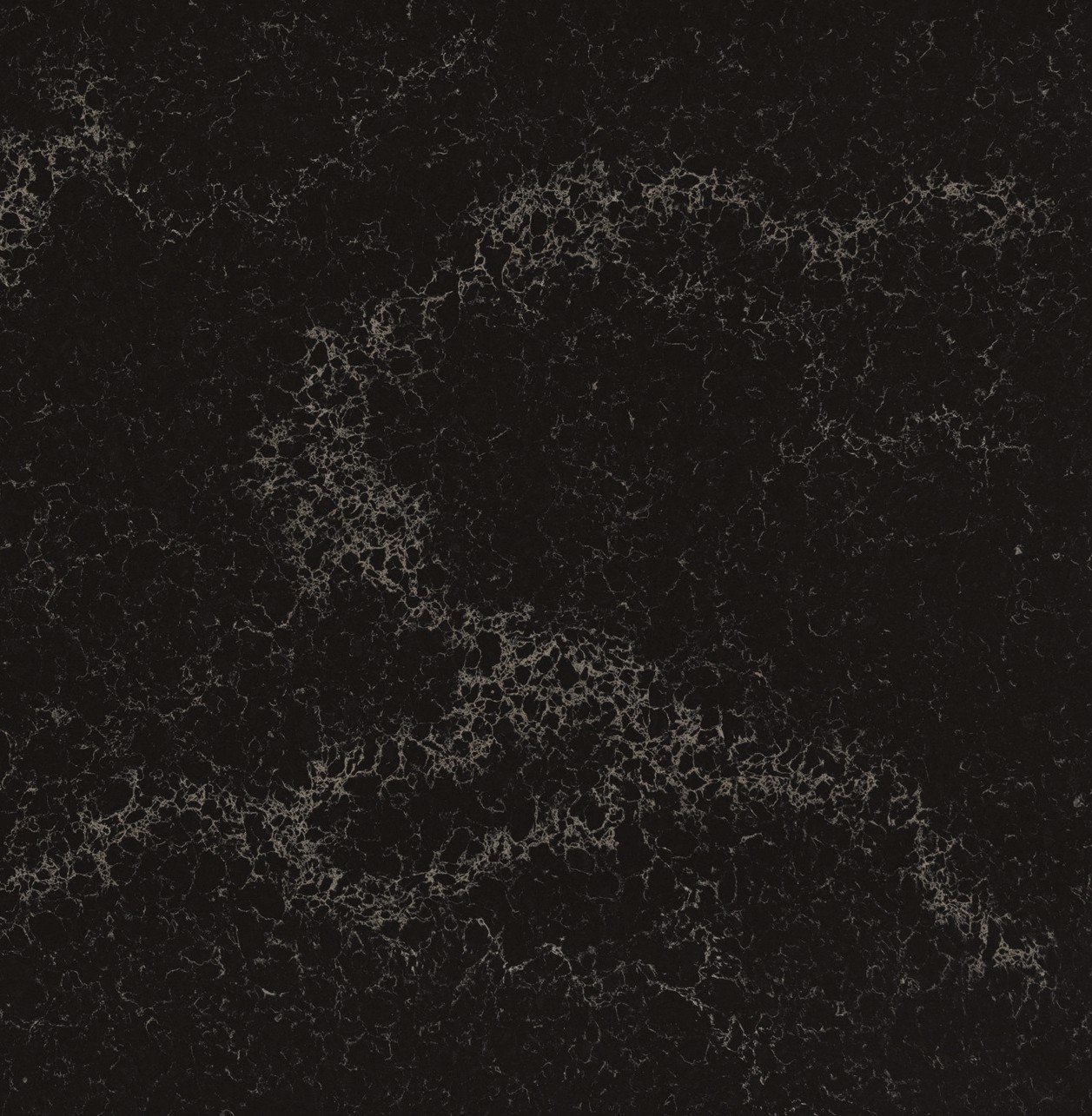 Dark grey quartz countertop with subtle white veining