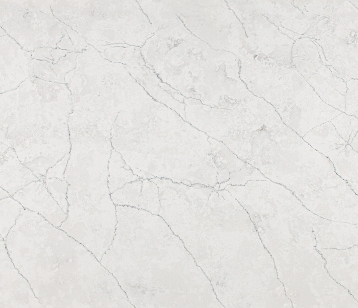 Avant Quartz 7540 Calacatta Concorde: White quartz countertop with subtle grey veining